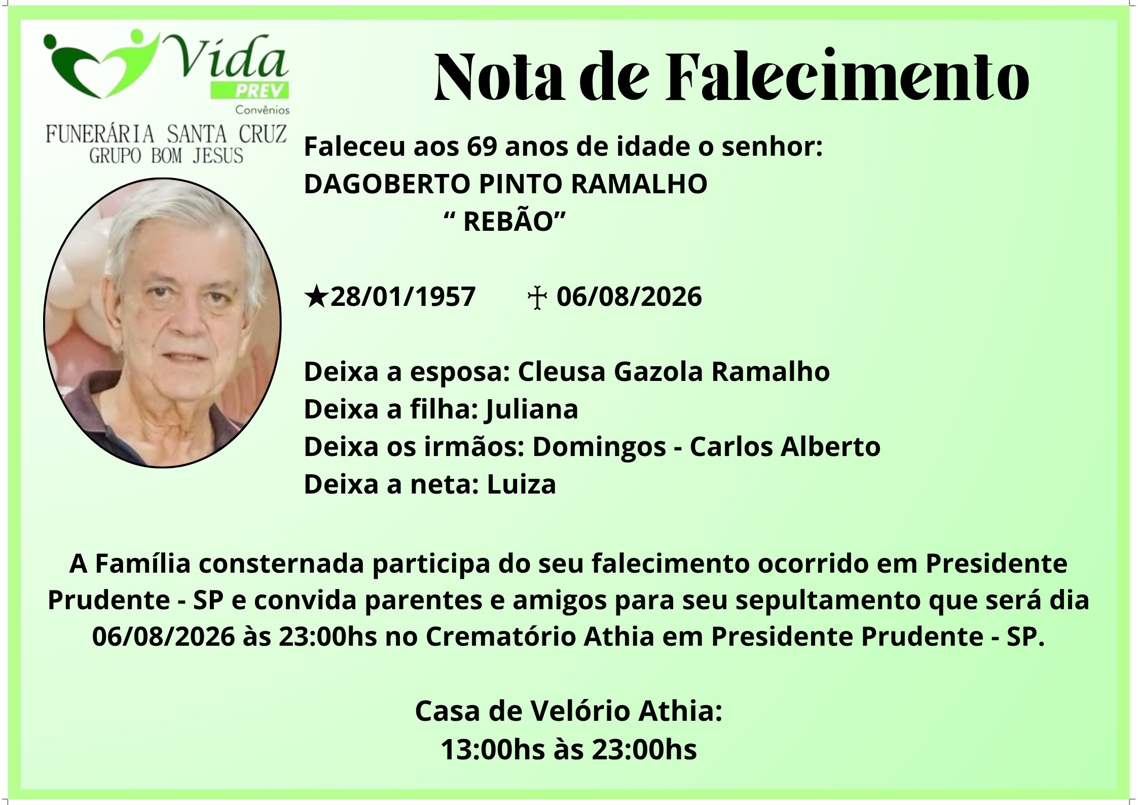 DAGOBERTO PINTO RAMALHO