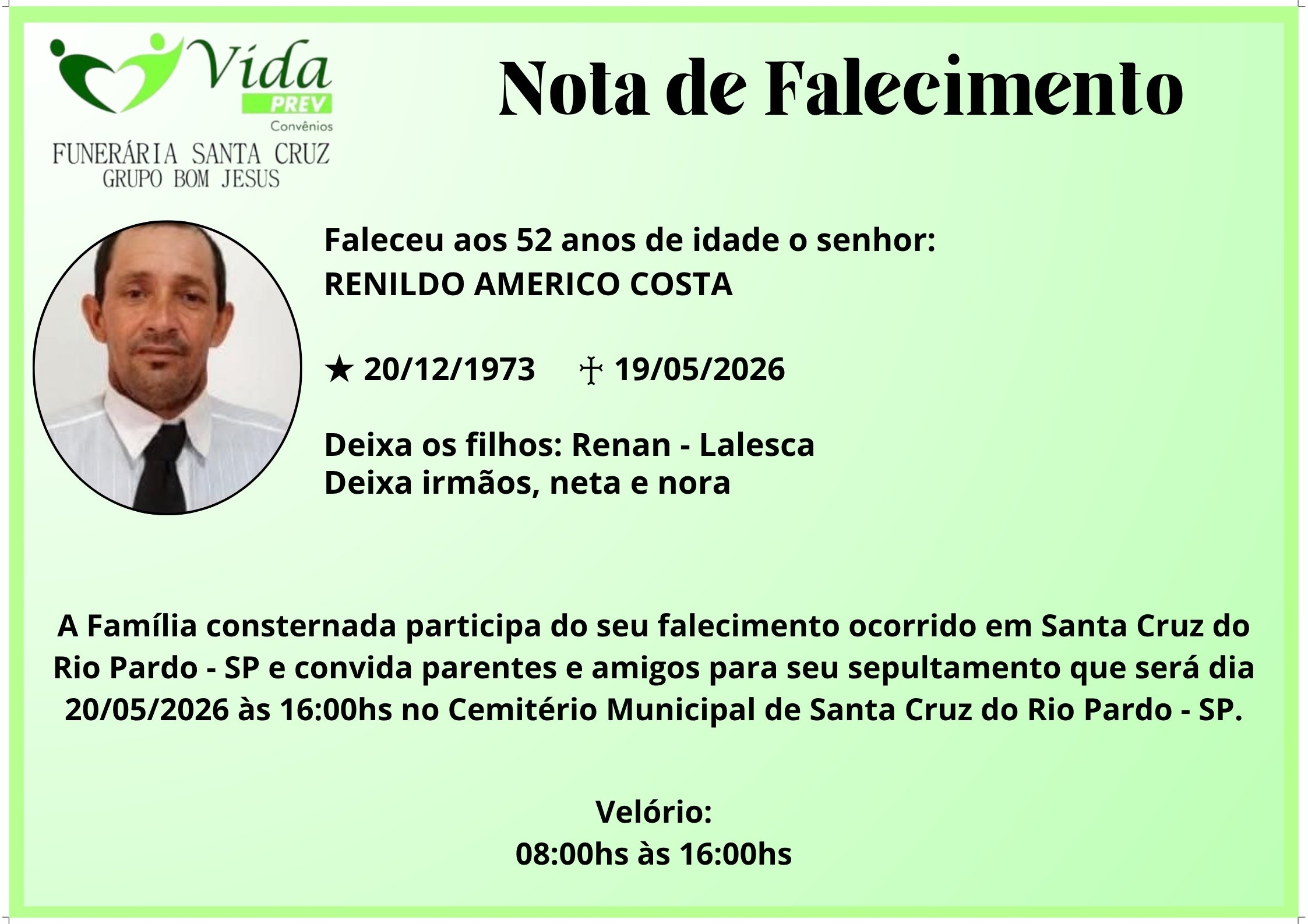 RENILDO AMERICO COSTA