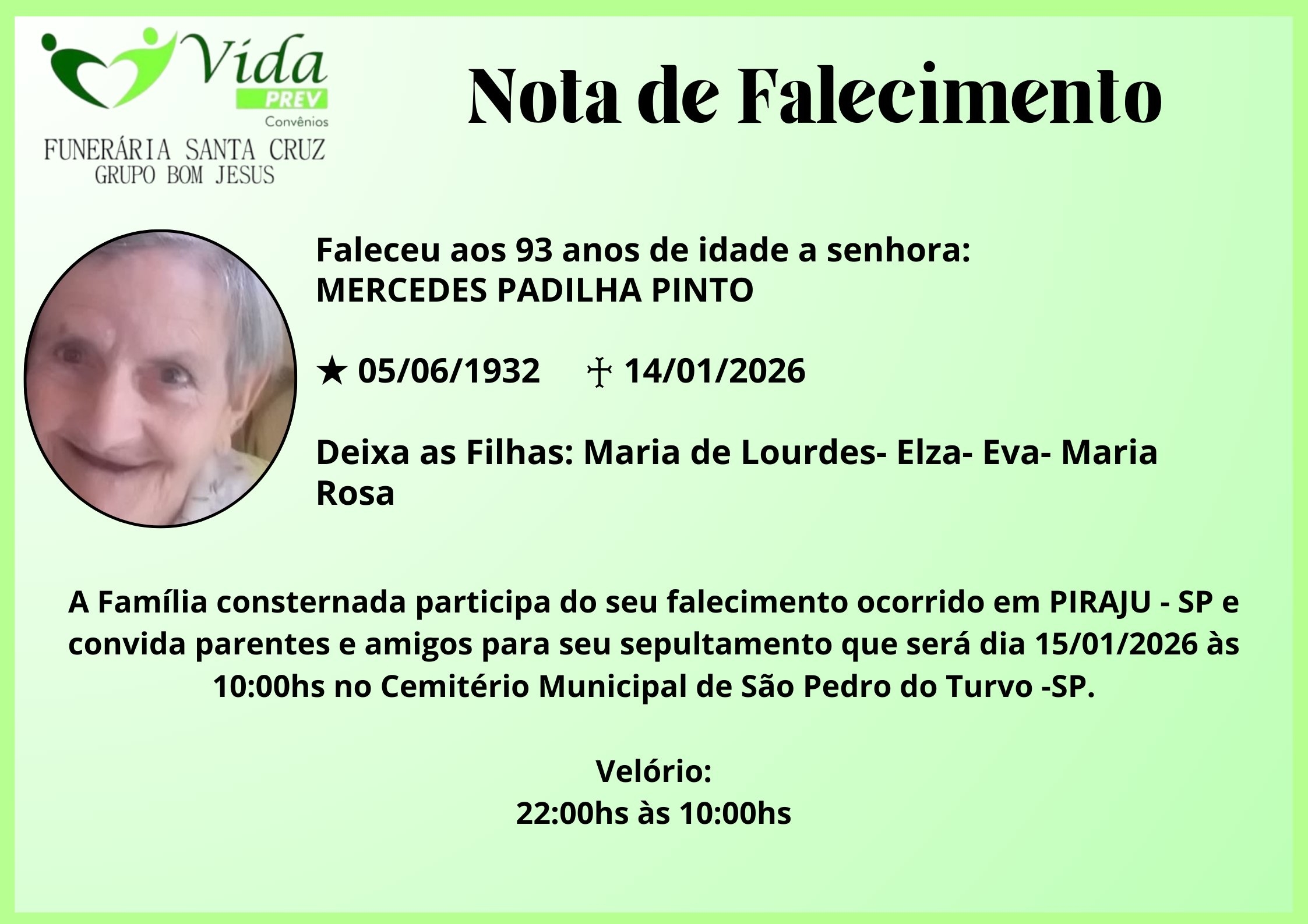 MERCEDES PADILHA PINTO