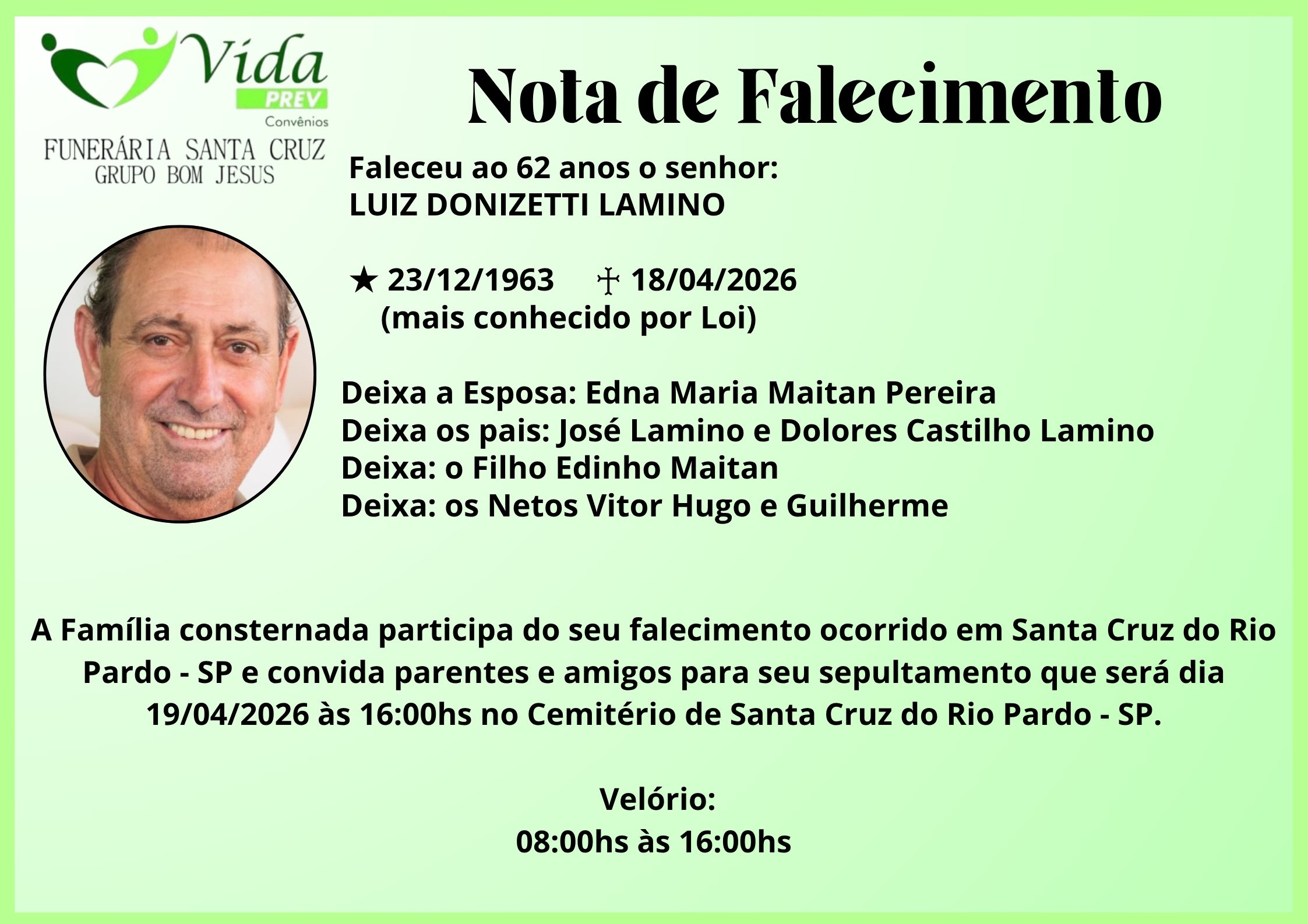 LUIZ DONIZETTI LAMINO